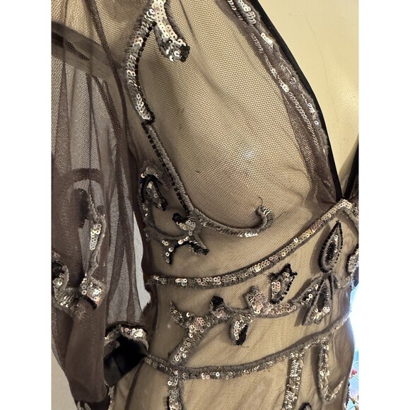 Iconic Temperley London  Dress Mesh Mini Stunning Ornate Size 2 S UK6 - Picture 2 of 12
